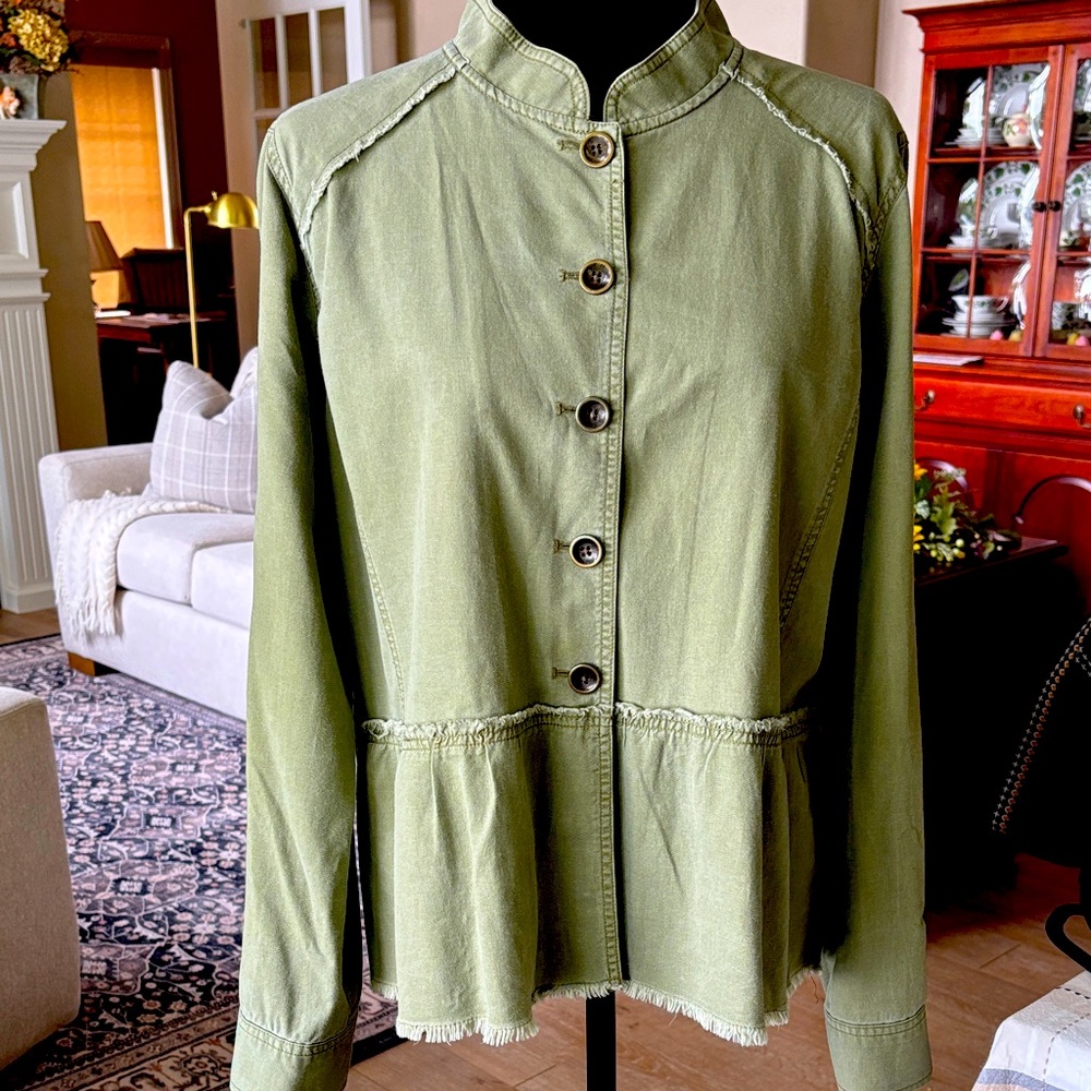 Caslon Sage Green Utility Jacket